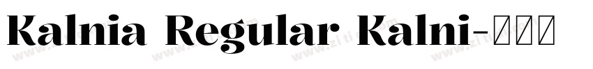 Kalnia Regular Kalni字体转换